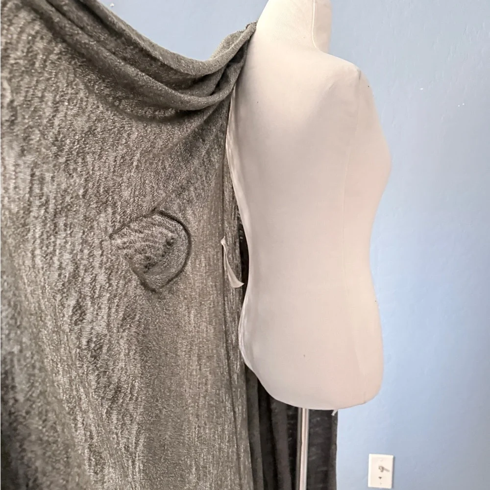 Free People Grey Duster Open Front Long Cardigan Size XS/S New NWOT